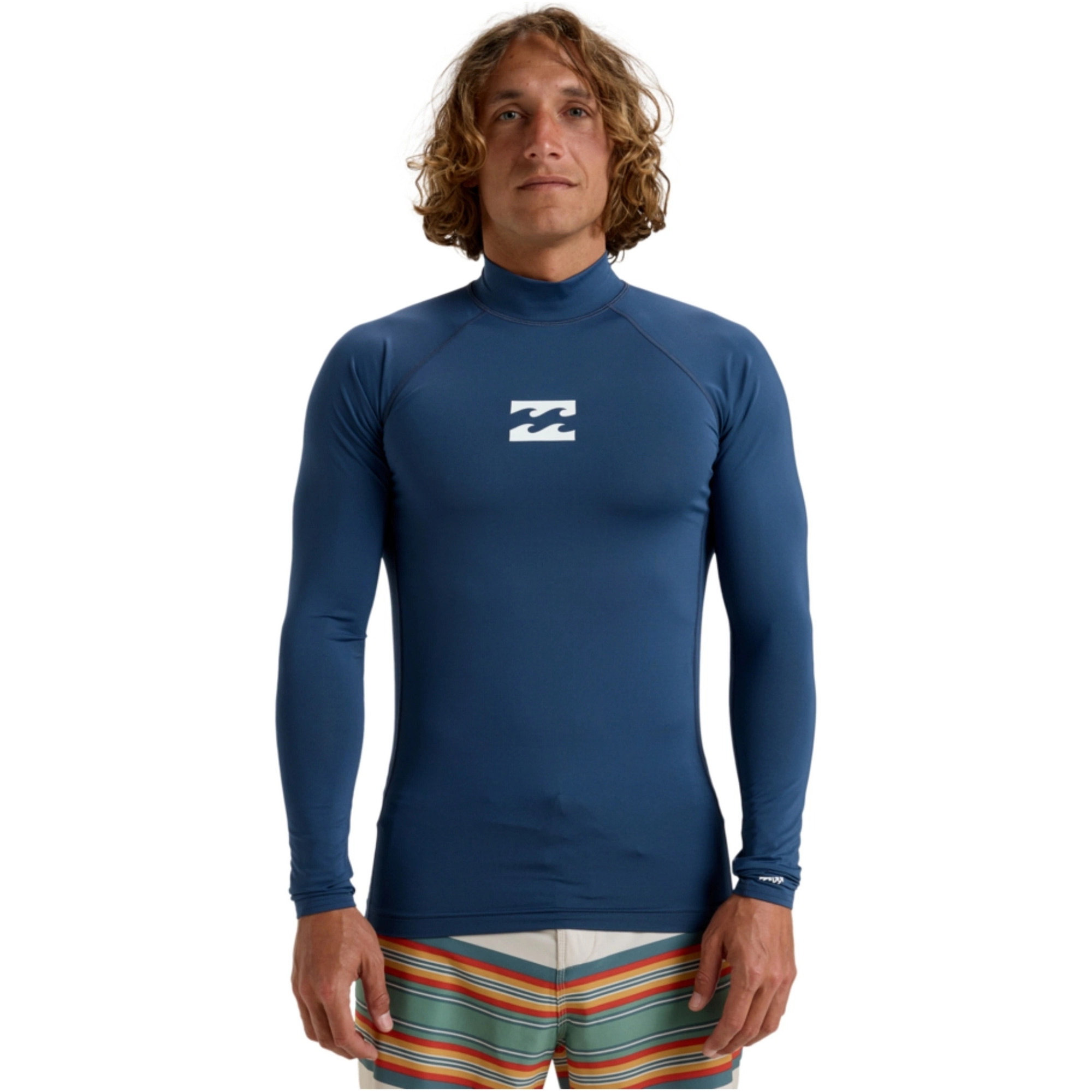 2026 Billabong Mens Waves All Day Long Sleeve Rash Vest EBYWR00102 - Midnight